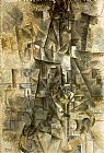 Pablo Picasso Canvas Paintings - Accordionist
